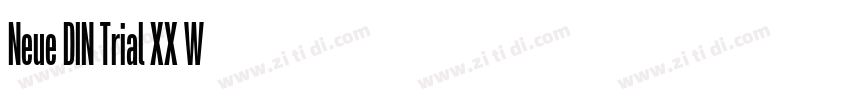 Neue DIN Trial XX W字体转换